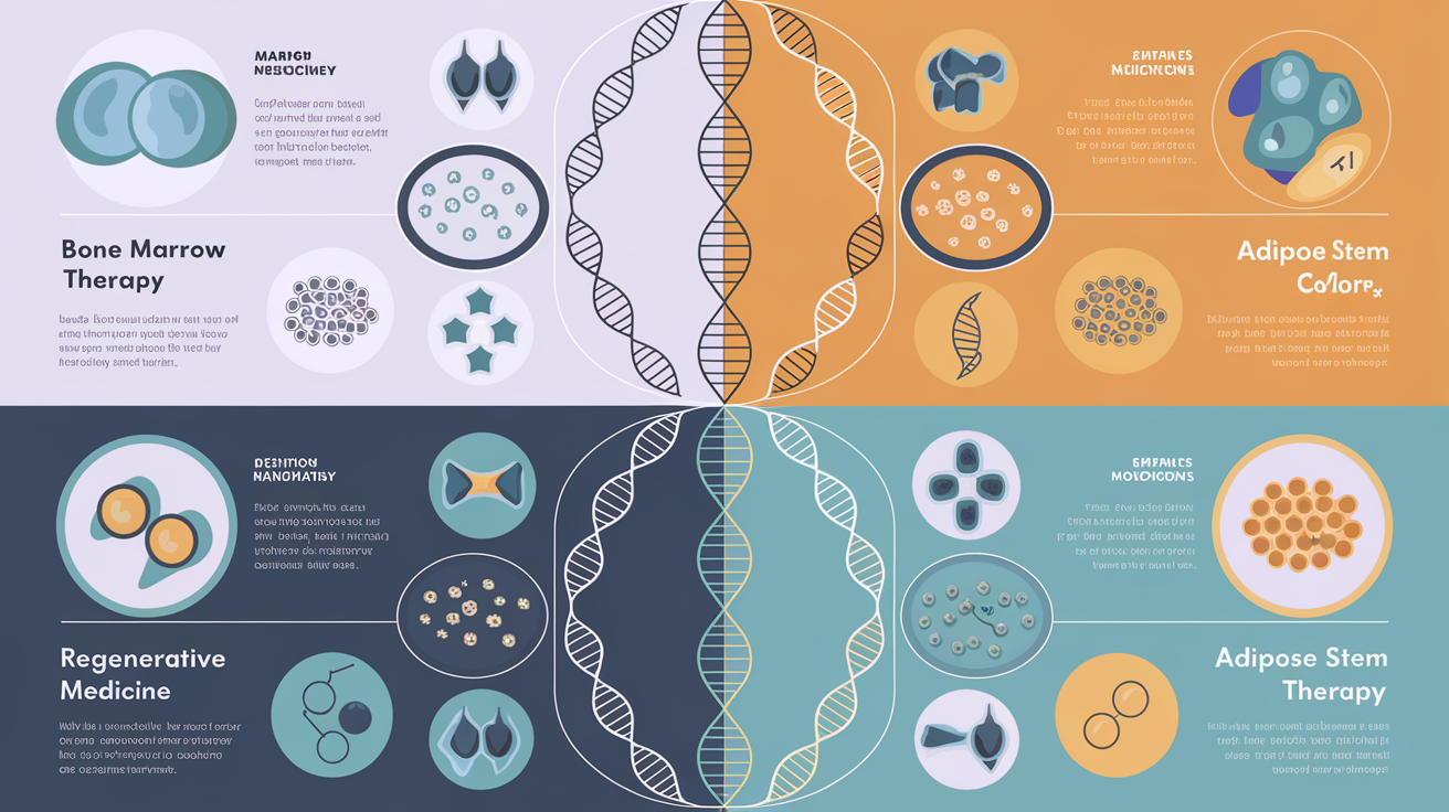 Infographic: bone marrow vs adipose stem cell therapy